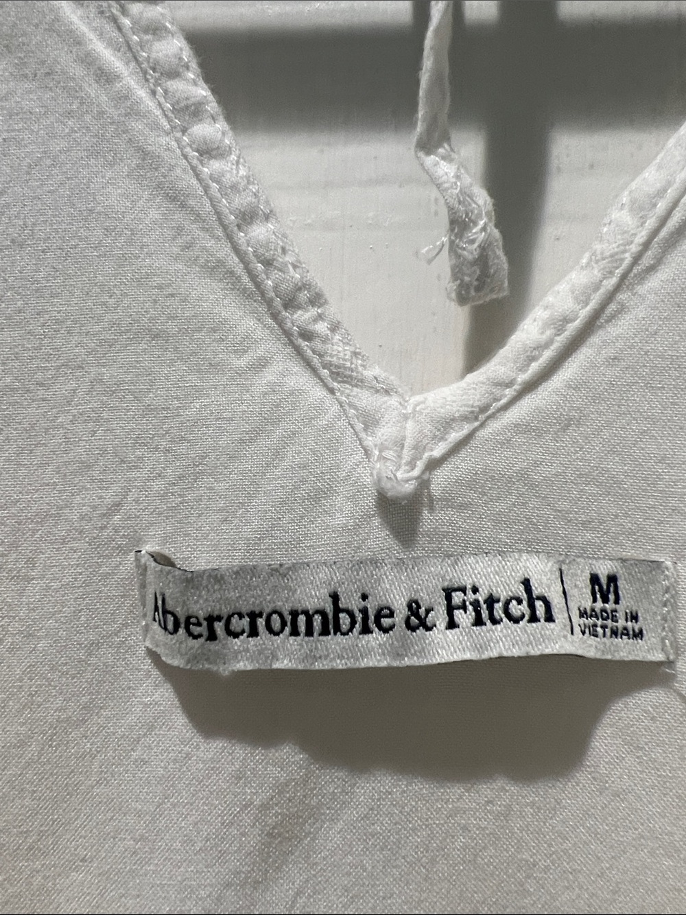 Abercrombie & Fitch White V-Neck Dress - Picture 2 of 8